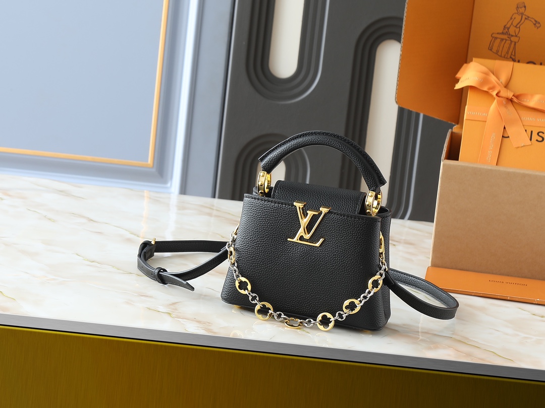 LV Classic Handbag Monogram Canvas Gold Hardware High End Fashion 1705